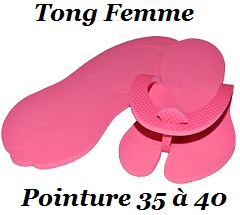 Tong jetable femme